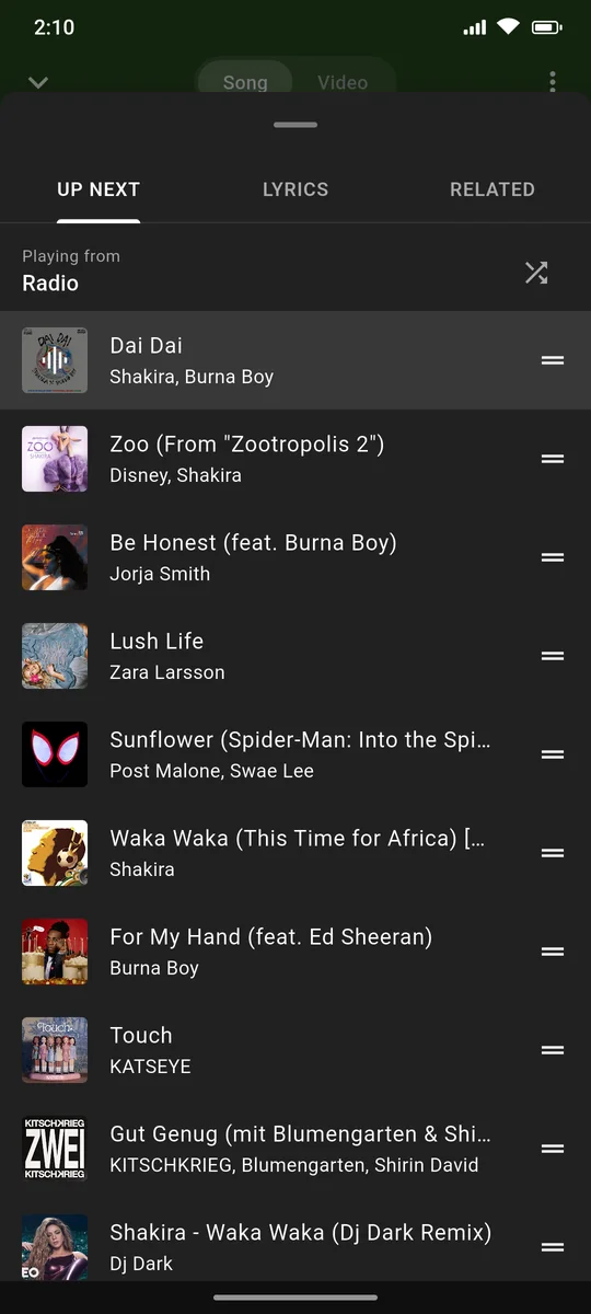 Up next: Endless radio you can reorder